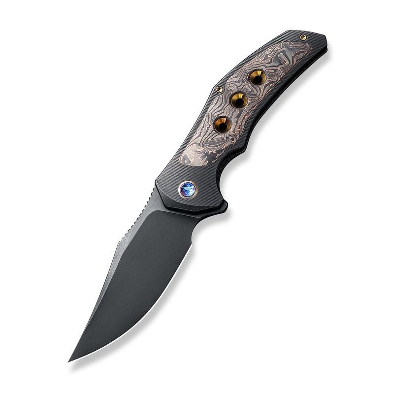 WEKNIFE  Magnetron Flipper Knife Titanium & Carbon Fiber Handle (3.76" CPM 20CV Blade) WE18058-3