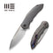 WEKNIFE Makani Flipper Knife Titanium Handle (3.61" CPM 20CV Blade) WE21048-2
