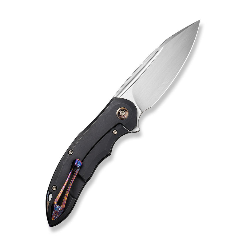 WEKNIFE Makani Flipper Knife Titanium Handle With Flamed Titanium Inlay (3.61" CPM 20CV Blade) WE21048B-3