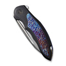 WEKNIFE Makani Flipper Knife Titanium Handle With Flamed Titanium Inlay (3.61" CPM 20CV Blade) WE21048B-3