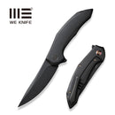 WEKNIFE Merata Flipper Knife Black Titanium Handle (3.68" Black Stonewashed CPM 20CV Blade) WE22008A-1