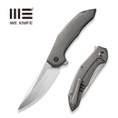 WEKNIFE Merata Flipper Knife Gray Titanium Handle (3.68" Hand Rubbed Satin CPM 20CV Blade) WE22008A-2