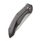 WEKNIFE Merata Flipper Knife Tiger Stripe Pattern Flamed Titanium Handle (3.68" Hand Rubbed Satin CPM 20CV Blade) WE22008A-3