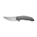 WEKNIFE Merata Flipper Knife Tiger Stripe Pattern Flamed Titanium Handle (3.68" Hand Rubbed Satin CPM 20CV Blade) WE22008A-3