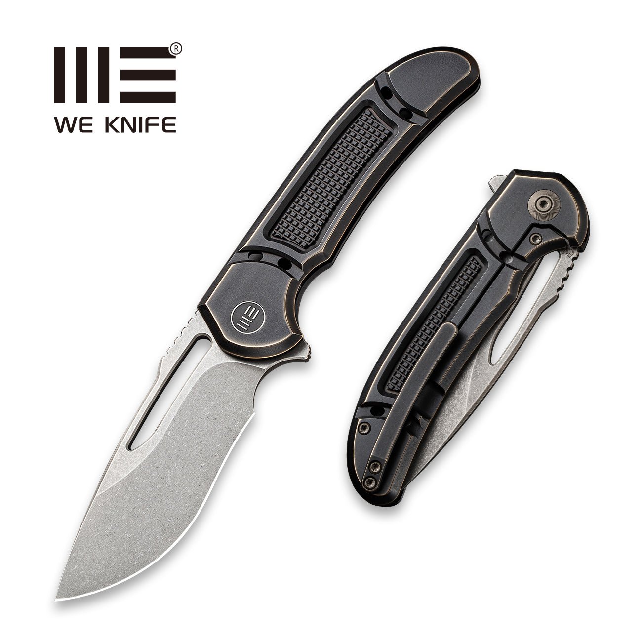 WEKNIFE Minax Flipper Knife Titanium Handle(3.44