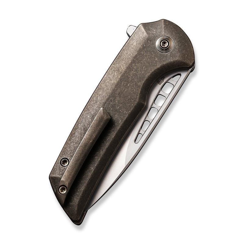 WEKNIFE Mini Malice Flipper & Button Lock Knife Titanium Handle (2.98" CPM 20CV Blade) WE054BL-4