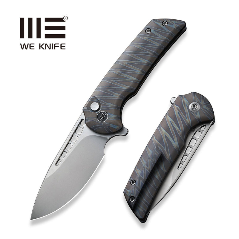 WEKNIFE Mini Malice Flipper & Button Lock Knife Titanium Handle (2.98" CPM 20CV Blade) WE054BL-6