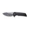 WEKNIFE Mini Malice Flipper & Button Lock Knife Titanium Handle (2.98" Damasteel Blade) WE054BL-DS1