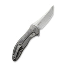 WEKNIFE Mini Synergy Flipper Knife Titanium Integral Handle With Carbon Fiber Inlay (2.93" CPM 20CV Blade) 2012CF-A