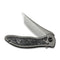 WEKNIFE Mini Synergy Flipper Knife Titanium Integral Handle With Carbon Fiber Inlay (2.93" CPM 20CV Blade) 2012CF-A