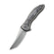 WEKNIFE Mini Synergy Flipper Knife Titanium Integral Handle With Carbon Fiber Inlay (2.93" CPM 20CV Blade) 2012CF-A