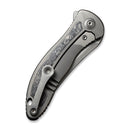 WEKNIFE Mini Synergy Flipper Knife Titanium Integral Handle With Carbon Fiber Inlay (2.93" CPM 20CV Blade) 2012CF-A