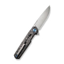 WEKNIFE Navo Flipper Knife Carbon Fiber & Titanium Handle (3.25" CPM 20CV Blade) WE22026 - 2 - We Knife