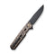 WEKNIFE Navo Flipper Knife Copper Foil Carbon Fiber Handle Black Titanium Liner (3.25" Black Stonewashed CPM 20CV Blade) WE22026-5