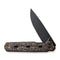 WEKNIFE Navo Flipper Knife Copper Foil Carbon Fiber Handle Black Titanium Liner (3.25" Black Stonewashed CPM 20CV Blade) WE22026-5