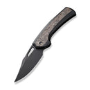 WEKNIFE Nefaris Button Lock Knife Bronze / Black Titanium Handle (3.48" Black Stonewashed CPM 20CV Blade, Satin Flat) WE22040F-1