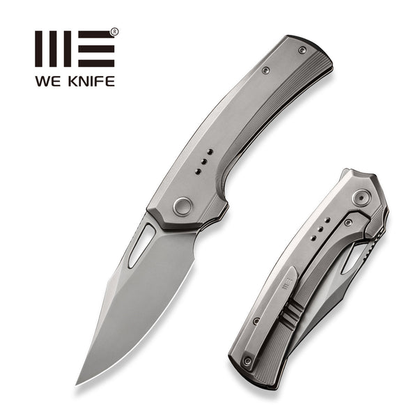 WEKNIFE Nefaris Button Lock Knife Titanium Handle CPM 20CV – We Knife