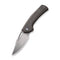 WEKNIFE Nefaris Flipper Knife Tiger Stripe Pattern Flamed Titanium Handle (3.48" Hand Rubbed Satin CPM 20CV Blade) WE22040D-4
