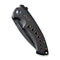 WEKNIFE Nexusia Flipper Knife Black Titanium Handle (3.48" Black Stonewashed CPM 20CV Blade) WE22044-1