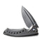 WEKNIFE Nexusia Flipper Knife Polished Gray Titanium Handle (3.48" Polished Gray CPM 20CV Blade) WE22044-6