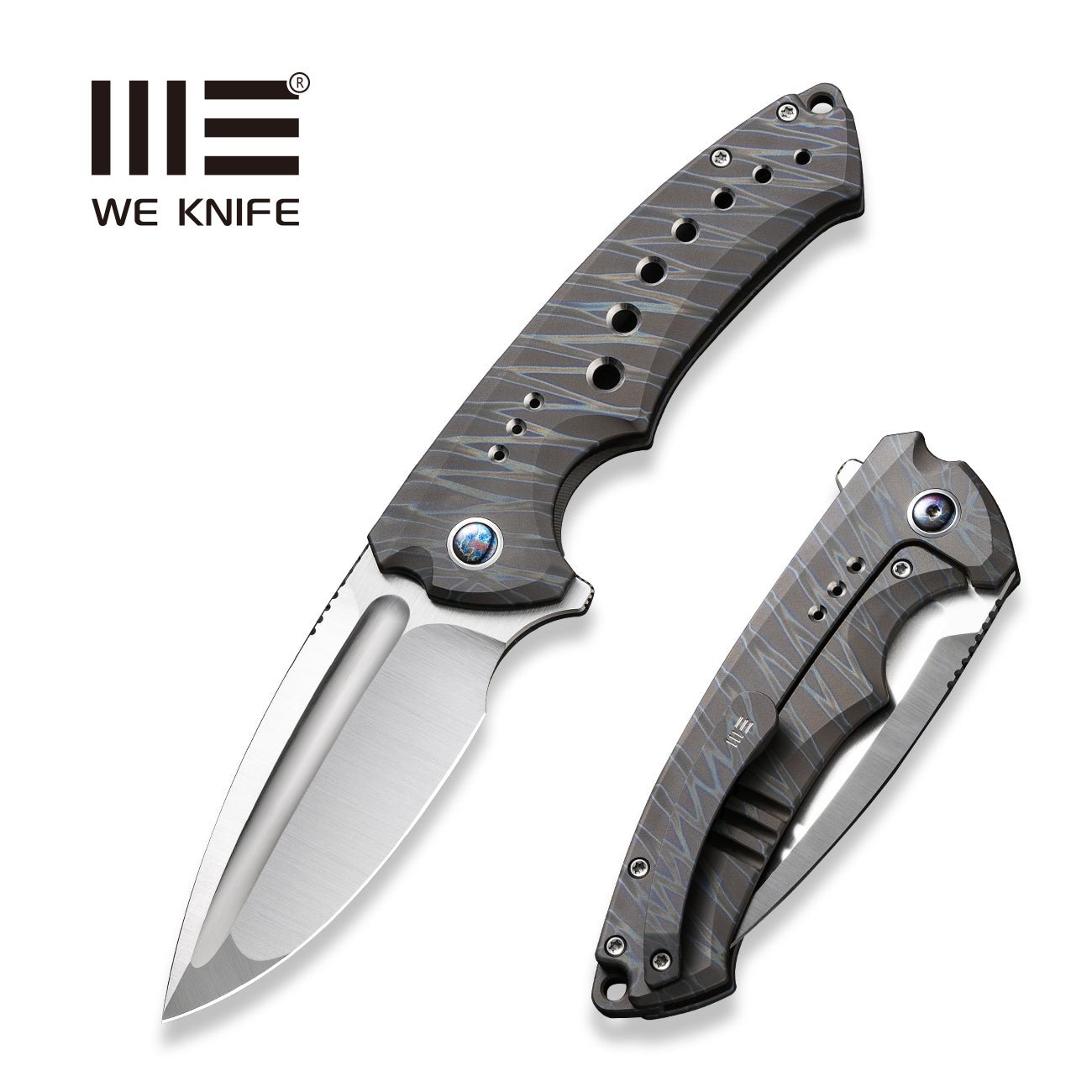 WEKNIFE Nexusia Flipper Knife Titanium Handle CPM 20CV – We Knife