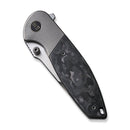 WEKNIFE Nitro Mini Flipper & Thumb Stud Knife Titanium Handle With Carbon Fiber Inlay (3.13" CPM 20CV Blade) WE22015-1