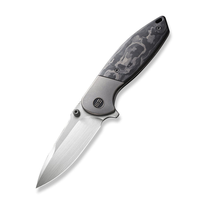 WEKNIFE Nitro Mini Flipper & Thumb Stud Knife Titanium Handle With Carbon Fiber Inlay (3.13" CPM 20CV Blade) WE22015-1
