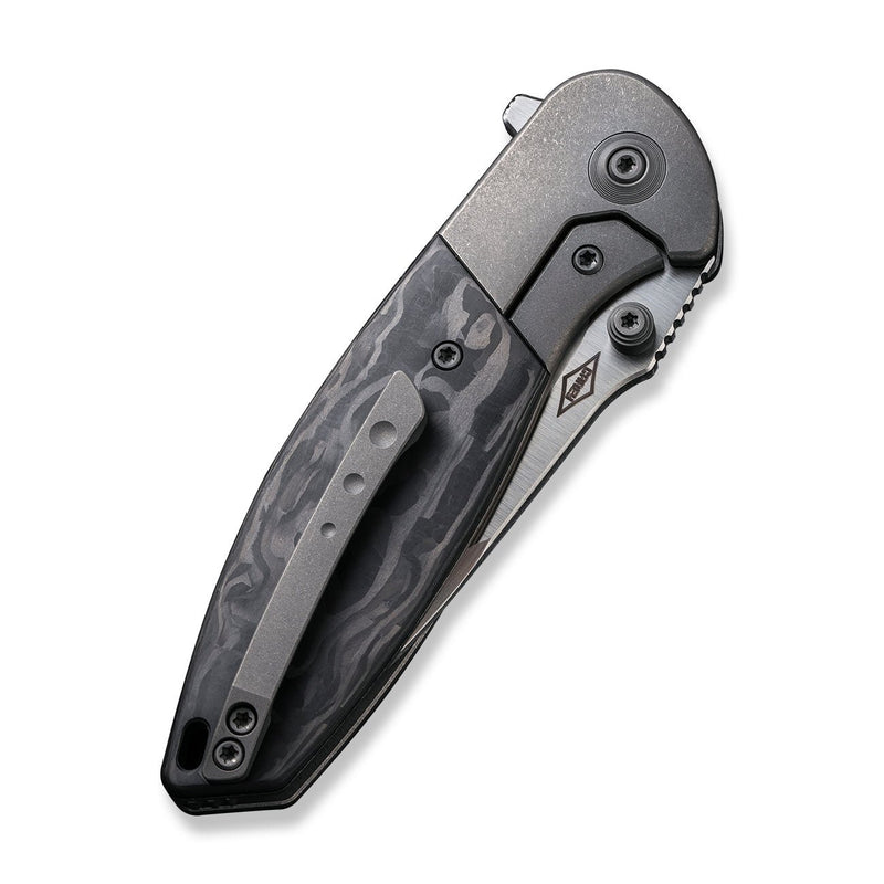 WEKNIFE Nitro Mini Flipper & Thumb Stud Knife Titanium Handle With Carbon Fiber Inlay (3.13" CPM 20CV Blade) WE22015-1