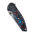 WEKNIFE Nitro Mini Flipper & Thumb Stud Knife Titanium Handle With Carbon Fiber Inlay (3.13" Damasteel Blade) WE22015-DS1