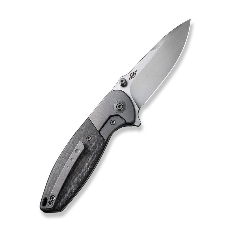 WEKNIFE Nitro Mini Flipper & Thumb Stud Knife Titanium Handle With Micarta Inlay (3.13" CPM 20CV Blade) WE22015-3