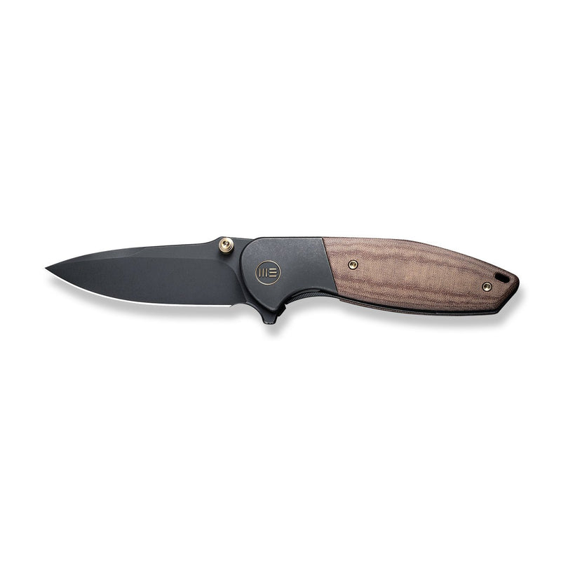 WEKNIFE Nitro Mini Flipper & Thumb Stud Knife Titanium Handle With Micarta Inlay (3.13" CPM 20CV Blade) WE22015-4