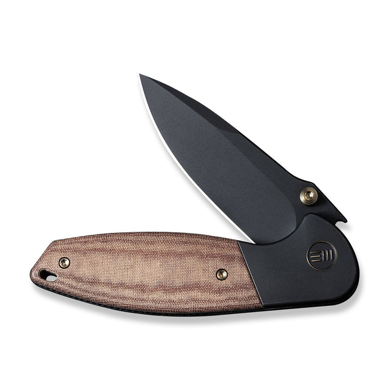 WEKNIFE Nitro Mini Flipper & Thumb Stud Knife Titanium Handle With Micarta Inlay (3.13" CPM 20CV Blade) WE22015-4