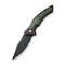WEKNIFE Orpheus Flipper Knife Bronze / Black Titanium Integral Handle With Jungle Wear Fat Carbon Fiber Inlay (3.48" Black Stonewashed CPM 20CV Blade) WE23009-1