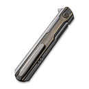 WEKNIFE Peer Flipper Knife Titanium Handle With Brass Overlay (3.46" CPM 20CV Blade) 2015E