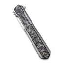 WEKNIFE Peer Flipper Knife Titanium Handle With Carbon Fiber Overlay (3.46" CPM 20CV Blade) 2015C