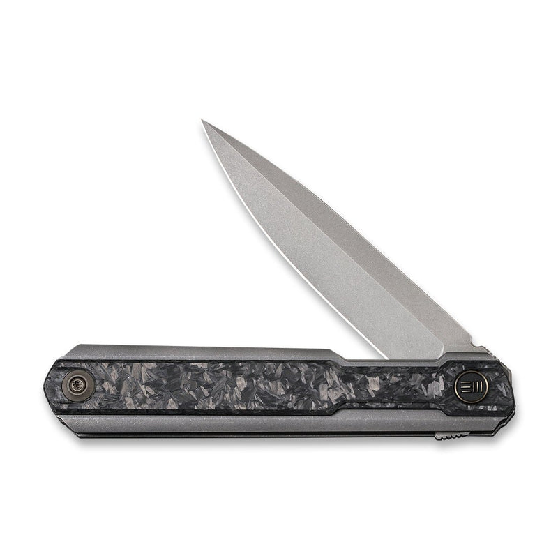 WEKNIFE Peer Flipper Knife Titanium Handle With Carbon Fiber Overlay (3.46" CPM 20CV Blade) 2015C