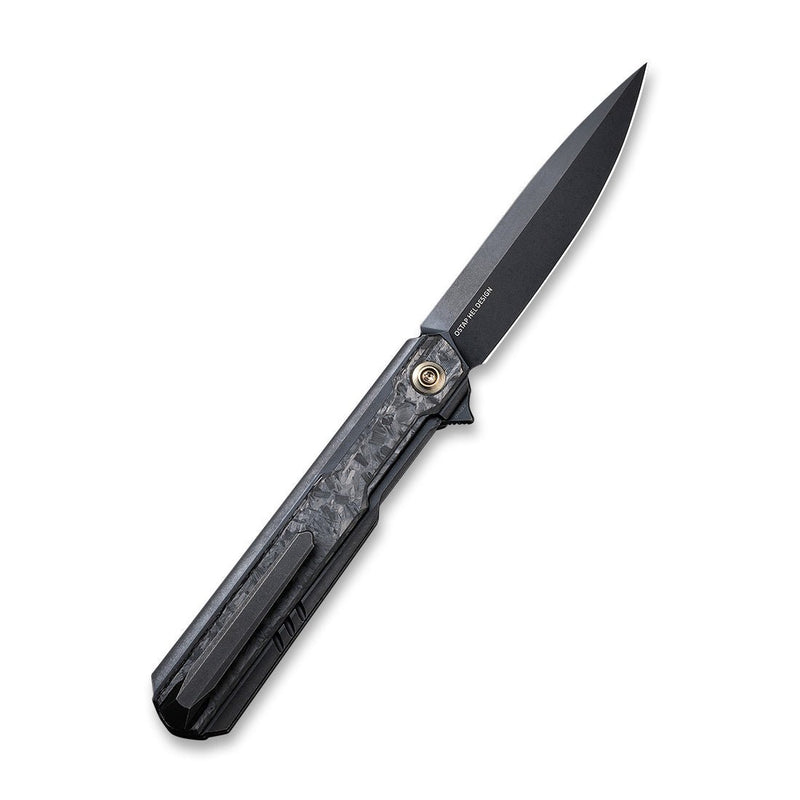 WEKNIFE Peer Flipper Knife Titanium Handle With Carbon Fiber Overlay (3.46" CPM 20CV Blade) 2015D