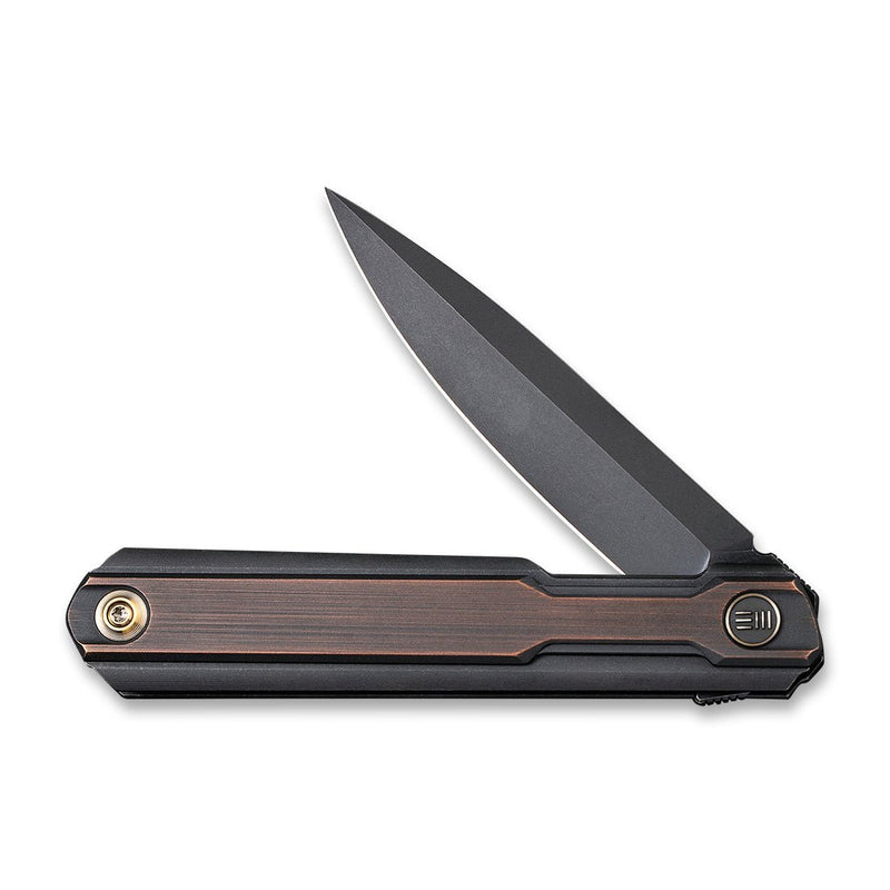 WEKNIFE Peer Flipper Knife Titanium Handle With Copper Overlay (3.46" CPM 20CV Blade) 2015F