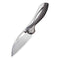 WEKNIFE Pleroma Integral Knife Titanium Handle With Carbon Fiber Inlay (2.95" M390 Blade) 821A