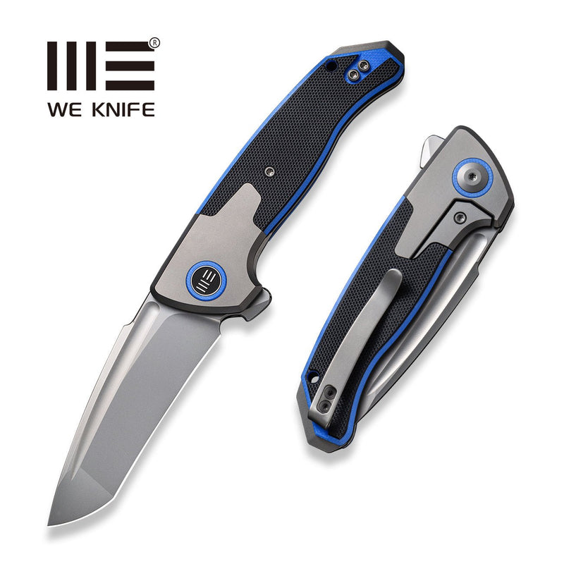 WEKNIFE Press Check Flipper Knife Titanium Handle With G10 Inlay (3.15" CPM 20CV Balde) WE20078A-2