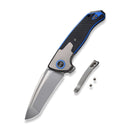 WEKNIFE Press Check Flipper Knife Titanium Handle With G10 Inlay (3.15" CPM 20CV Balde) WE20078A-2