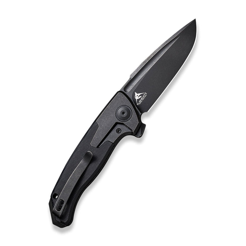 WEKNIFE Press Check Flipper Knife Titanium Handle With G10 Inlay (3.15" CPM 20CV Balde) WE20078B-1