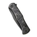 WEKNIFE Primoris Flipper Knife Carbon Fiber With Titanium Lock Side Handle (3.47" CPM 20CV Blade) WE20047B-1