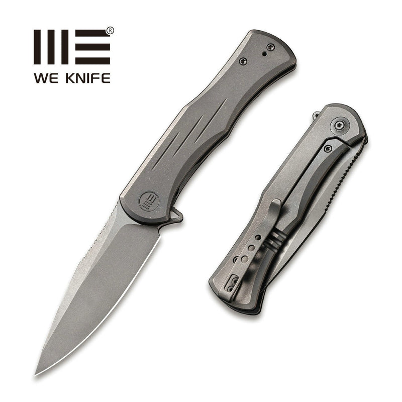 WEKNIFE Primoris Flipper Knife Titanium Handle (3.47" CPM 20CV Blade) WE20047A-1