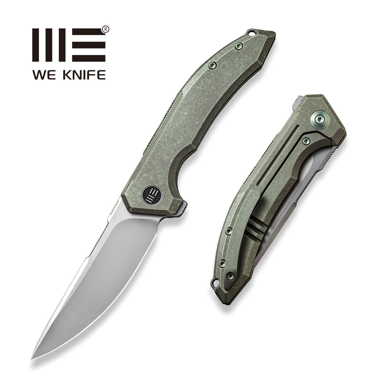 WEKNIFE Quixotic Flipper Knife Titanium Handle (3.45