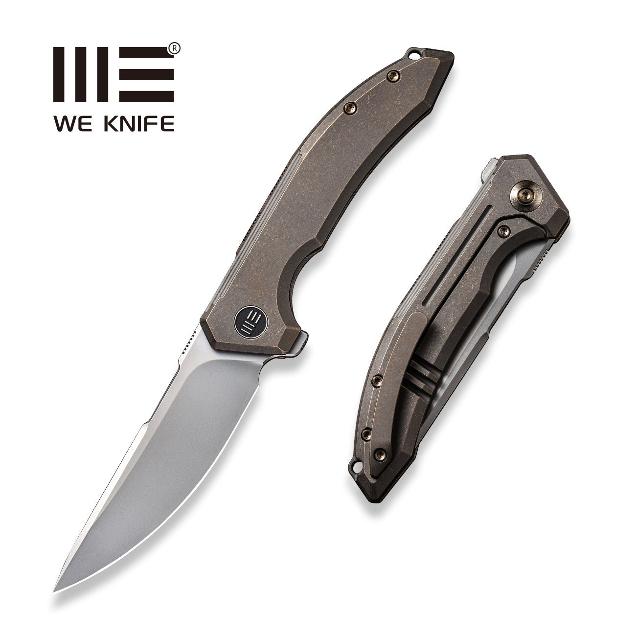 WEKNIFE Quixotic Flipper Knife Titanium Handle (3.45