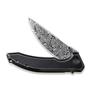 WEKNIFE Quixotic Flipper Knife Titanium Handle (3.45" Heimskringla Damasteel Blade) WE21016-DS1