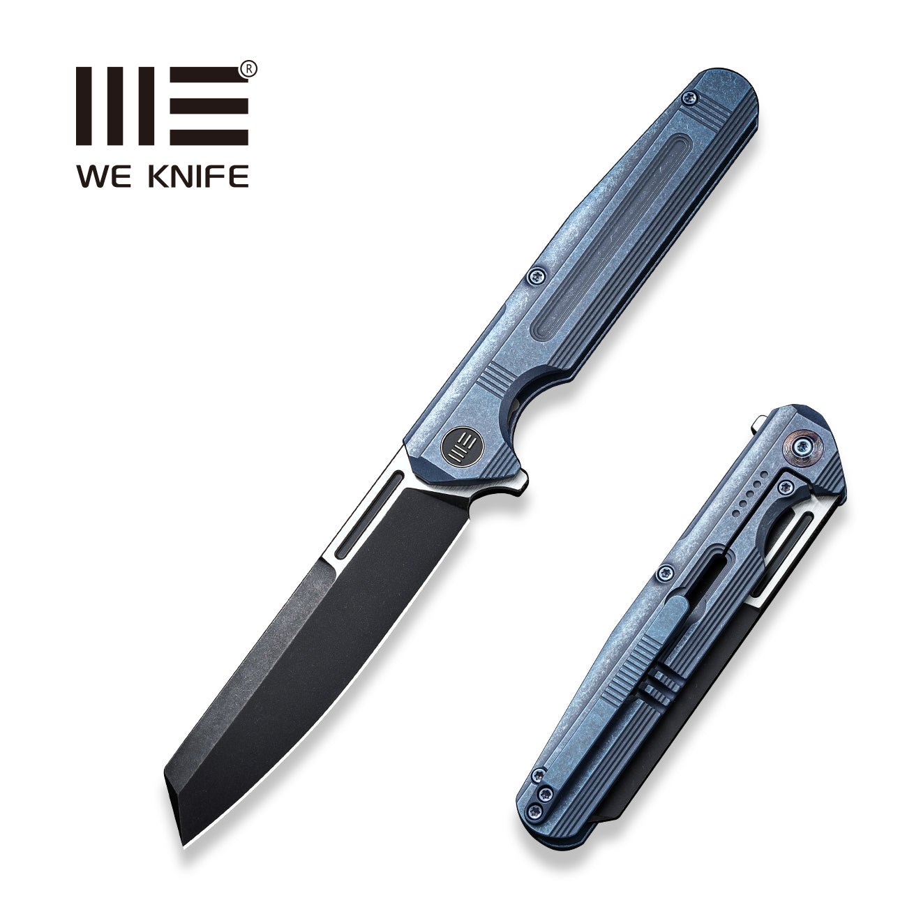 WEKNIFE Reiver Flipper Knife Titanium Handle (3.97