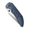 WEKNIFE Riff-Raff Thumb Stud Knife Blue Titanium Handle (3.12" Hand Rubbed Satin CPM 20CV Blade) WE22020B-2