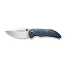 WEKNIFE Riff-Raff Thumb Stud Knife Blue Titanium Handle (3.12" Hand Rubbed Satin CPM 20CV Blade) WE22020B-2